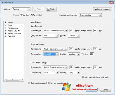 Petikan skrin Adobe Acrobat Pro DC untuk Windows 7