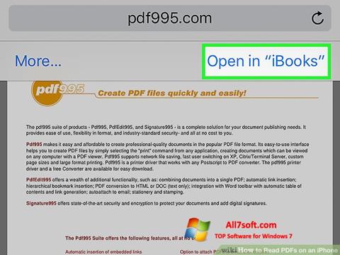 Petikan skrin Pdf995 untuk Windows 7