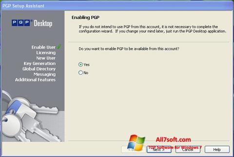 Petikan skrin PGP Desktop untuk Windows 7