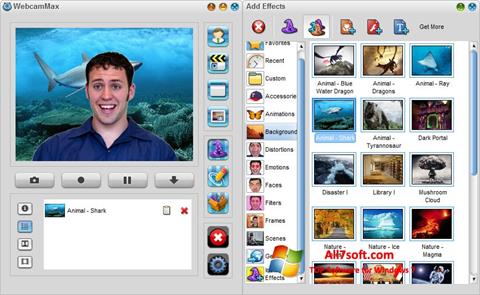 Petikan skrin WebcamMax untuk Windows 7