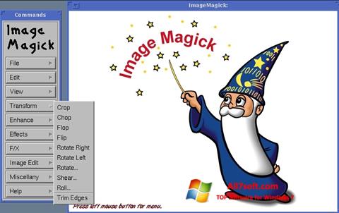 Petikan skrin ImageMagick untuk Windows 7