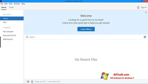 Petikan skrin Adobe Acrobat Pro untuk Windows 7