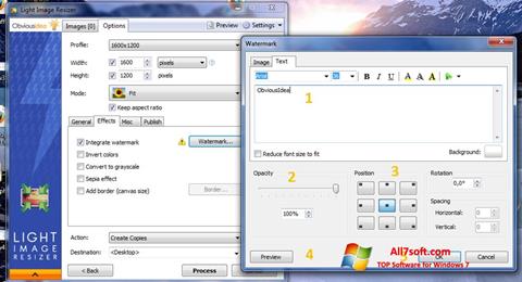 Petikan skrin Light Image Resizer untuk Windows 7