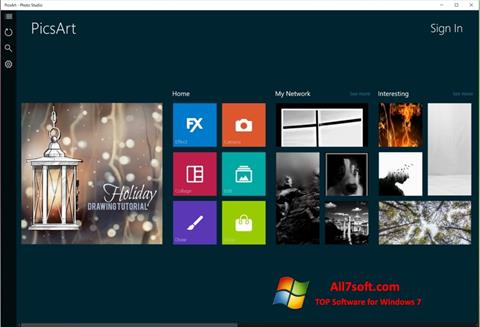 Petikan skrin PicsArt untuk Windows 7