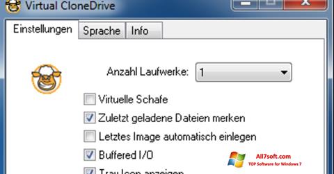 Petikan skrin Virtual CloneDrive untuk Windows 7