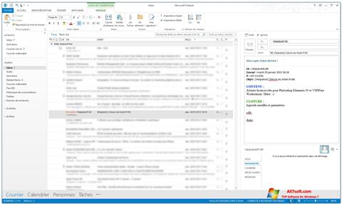 Petikan skrin Microsoft Outlook untuk Windows 7