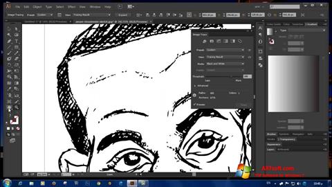 Petikan skrin Adobe Illustrator CC untuk Windows 7