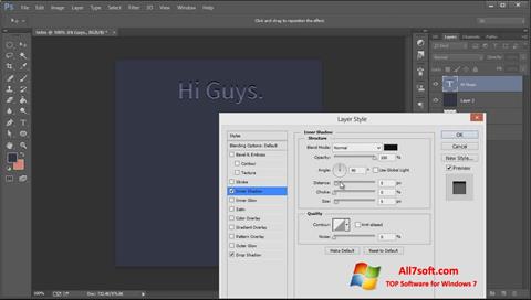 Petikan skrin Adobe Photoshop CC untuk Windows 7