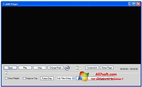 Petikan skrin AMR Player untuk Windows 7