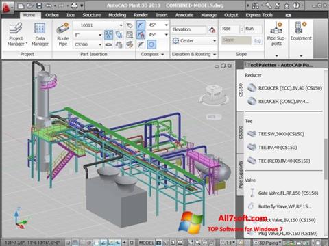 Petikan skrin AutoCAD untuk Windows 7