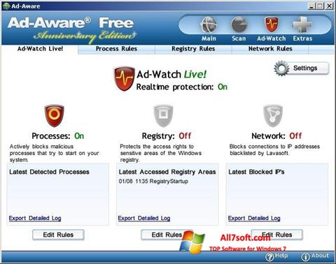 Petikan skrin Ad-Aware Free untuk Windows 7