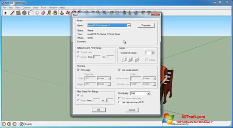 Petikan skrin SketchUp Make untuk Windows 7