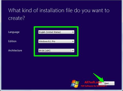 Petikan skrin Windows Bootable Image Creator untuk Windows 7
