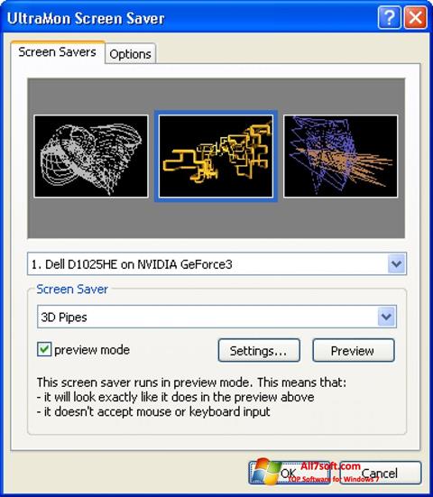 Petikan skrin UltraMon untuk Windows 7