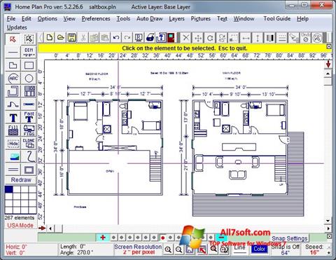 Petikan skrin Home Plan Pro untuk Windows 7