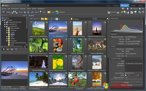 Petikan skrin Zoner Photo Studio untuk Windows 7
