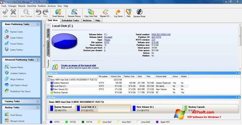 Petikan skrin Paragon Hard Disk Manager untuk Windows 7