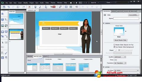 Petikan skrin Adobe Captivate untuk Windows 7