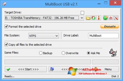 Petikan skrin Multi Boot USB untuk Windows 7