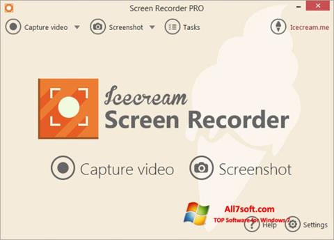 Petikan skrin Icecream Screen Recorder untuk Windows 7
