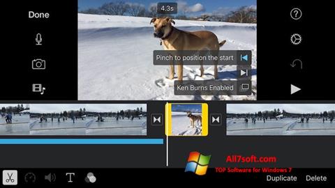 Petikan skrin iMovie untuk Windows 7