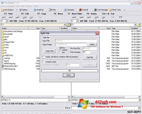 Petikan skrin File Master untuk Windows 7