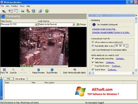 Petikan skrin WebCam Monitor untuk Windows 7