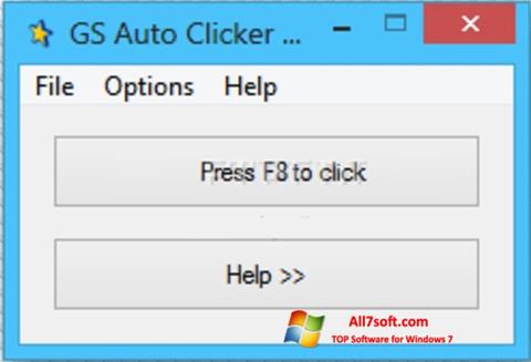 Petikan skrin GS Auto Clicker untuk Windows 7