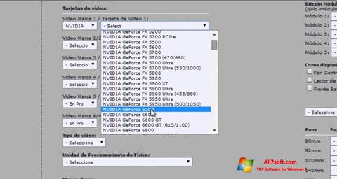 Petikan skrin Power Supply Calculator untuk Windows 7