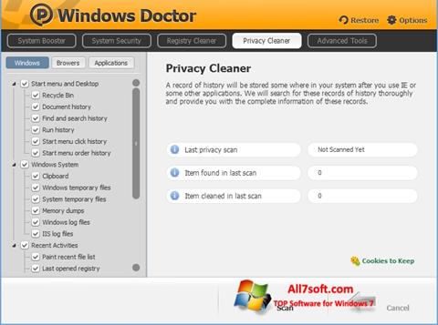 Petikan skrin Windows Doctor untuk Windows 7