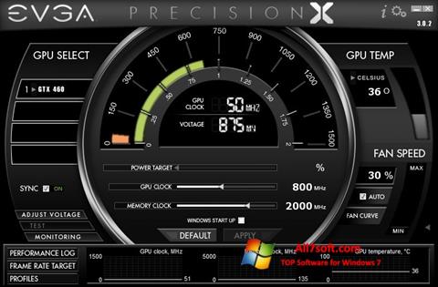 Petikan skrin EVGA Precision X untuk Windows 7