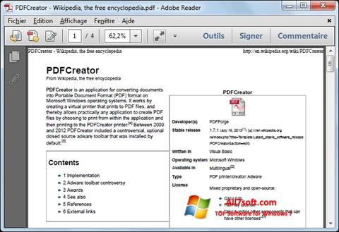 Petikan skrin PDFCreator untuk Windows 7