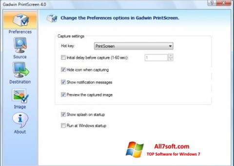 Petikan skrin Gadwin PrintScreen untuk Windows 7