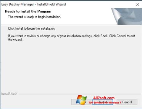 Petikan skrin Easy Display Manager untuk Windows 7