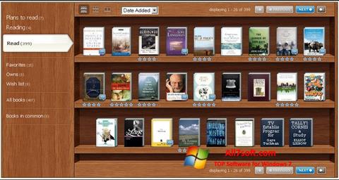 Petikan skrin Bookshelf untuk Windows 7
