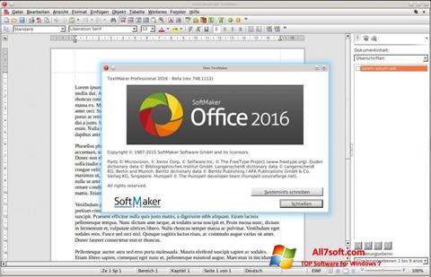 Petikan skrin SoftMaker Office untuk Windows 7