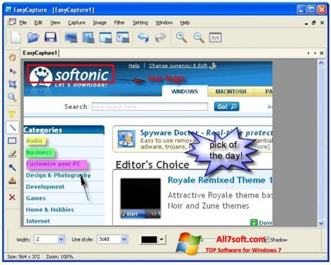Petikan skrin EasyCapture untuk Windows 7