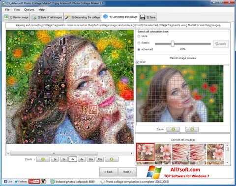 Petikan skrin Photo Collage Maker untuk Windows 7