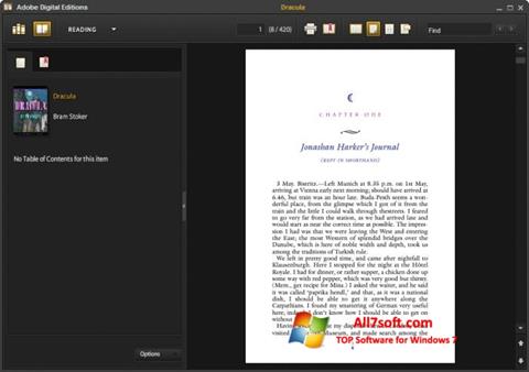 Petikan skrin Adobe Digital Editions untuk Windows 7