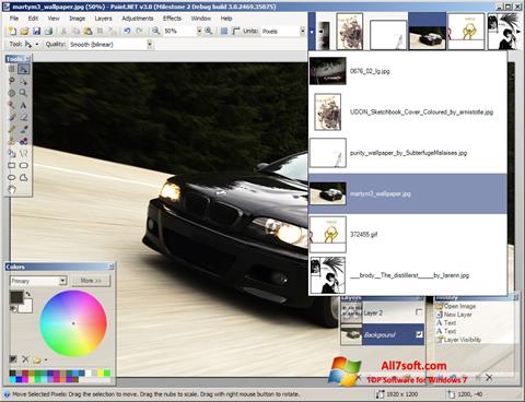 Petikan skrin Paint.NET untuk Windows 7