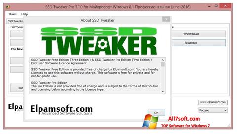 Petikan skrin SSD Tweaker untuk Windows 7