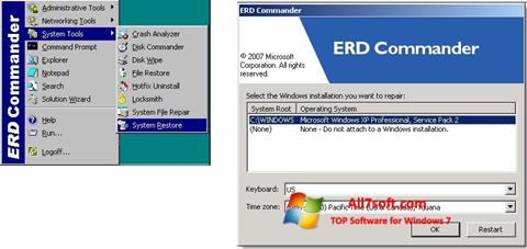 Petikan skrin ERD Commander untuk Windows 7