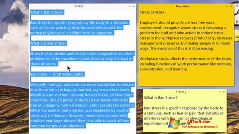Petikan skrin Simple Sticky Notes untuk Windows 7