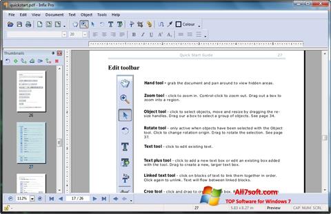 Petikan skrin Infix PDF Editor untuk Windows 7