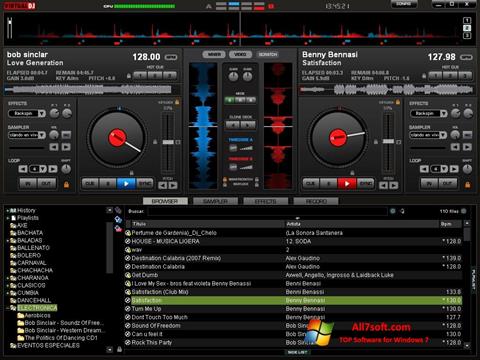 Petikan skrin Virtual DJ Pro untuk Windows 7