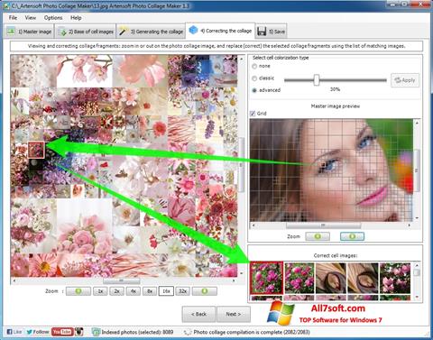 Petikan skrin Photo Collage untuk Windows 7