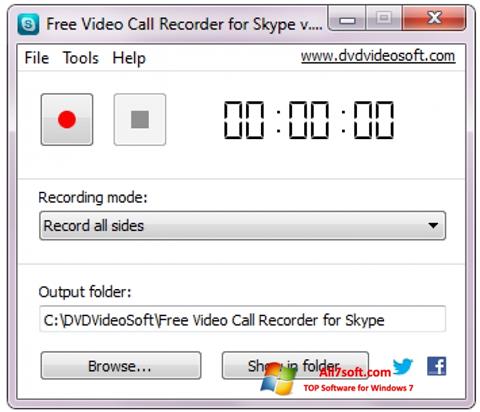 Petikan skrin Free Video Call Recorder for Skype untuk Windows 7