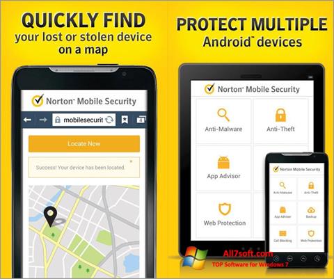 Petikan skrin Norton Mobile Security untuk Windows 7