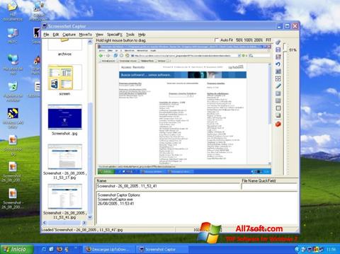 Petikan skrin Screenshot Captor untuk Windows 7