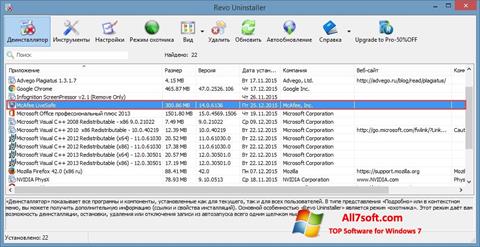 Petikan skrin McAfee Consumer Product Removal Tool untuk Windows 7